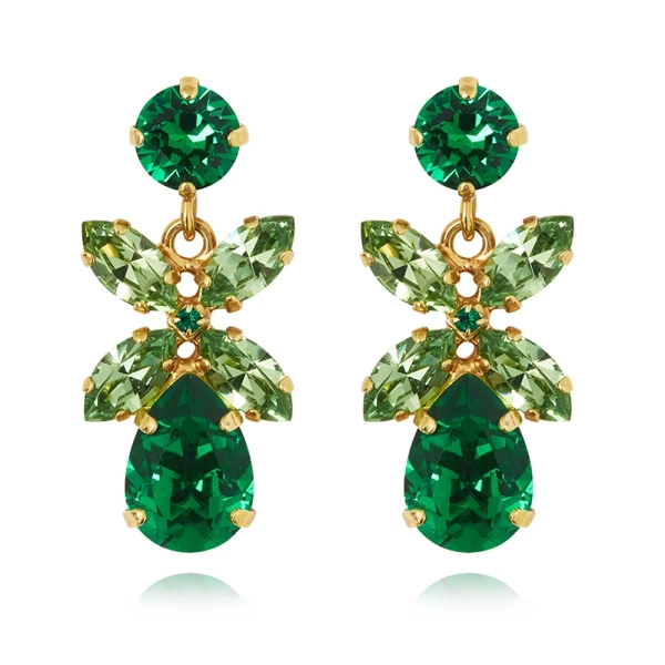 Mini Dione Earrings Gold Majestic Green Combo - Caroline Svedbom - Snabb frakt & paketinslagning - Nordic Spectra
