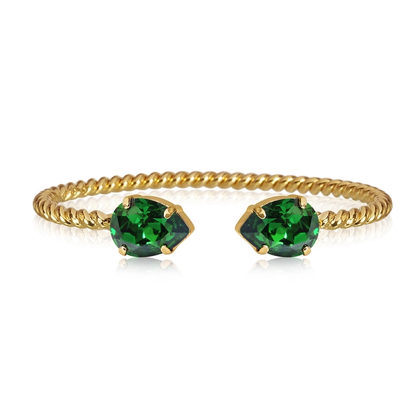 Mini Drop Bracelet Gold Dark Moss Green - Caroline Svedbom - Snabb frakt & paketinslagning - Nordicspectra.se