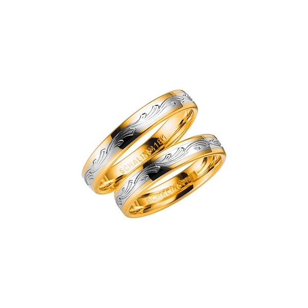 Turin Gold/White Gold - Wedding & engagement rings - Schalins - Scandinavian design - Nordic Spectra