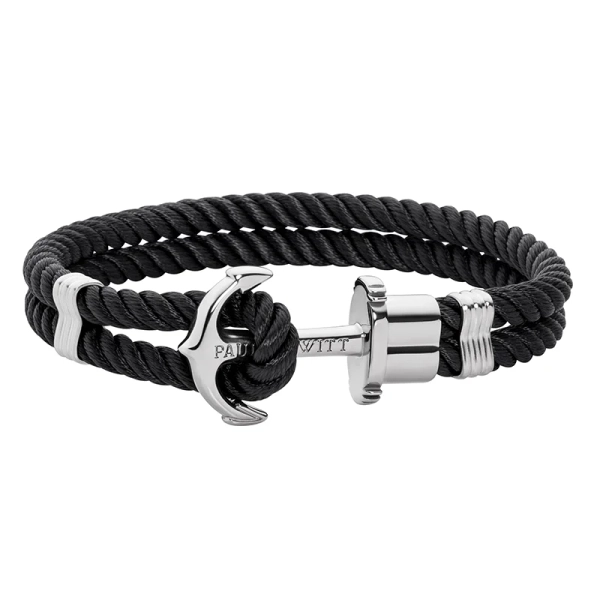 Phrep Armband Svart/Silver - Paul Hewitt - Omgående leverans & paketinslagning - Nordic Spectra