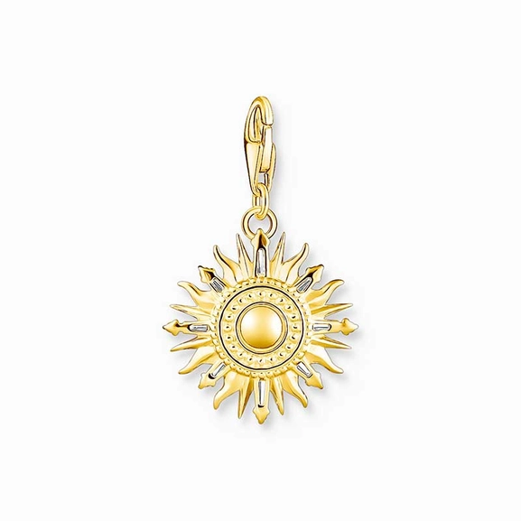 Charm pendant colourful sun gold plated - Thomas Sabo - Suuri valikoima & ilmainen lahjapaketointi - Nordicspectra.fi
