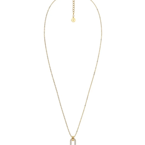 14K guldpläterat stål med cubic zirconia