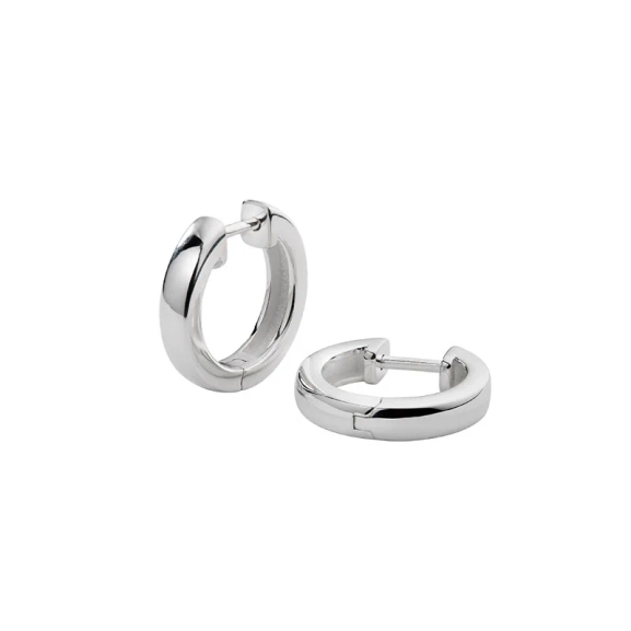Cavelle Big Plain Hoops Silver – klassiset