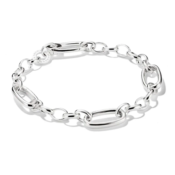 Charm Club Connect Armband 3 Links i silver med kraftiga länkar