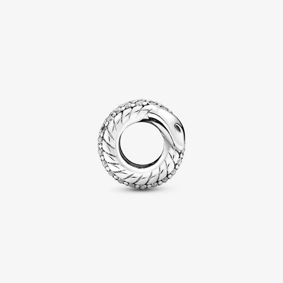 Funkelnde, zusammengerollte Schlange Charm von PANDORA, Schneller Versand - Nordicspectra.de