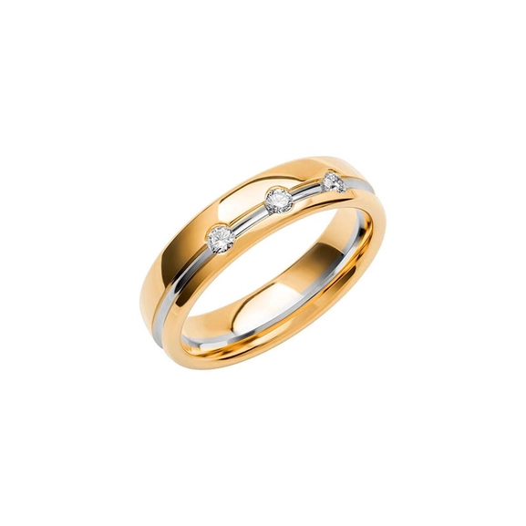 SR4019 Gold/White Gold - Wedding & engagement rings - Schalins - Scandinavian design - Nordic Spectra