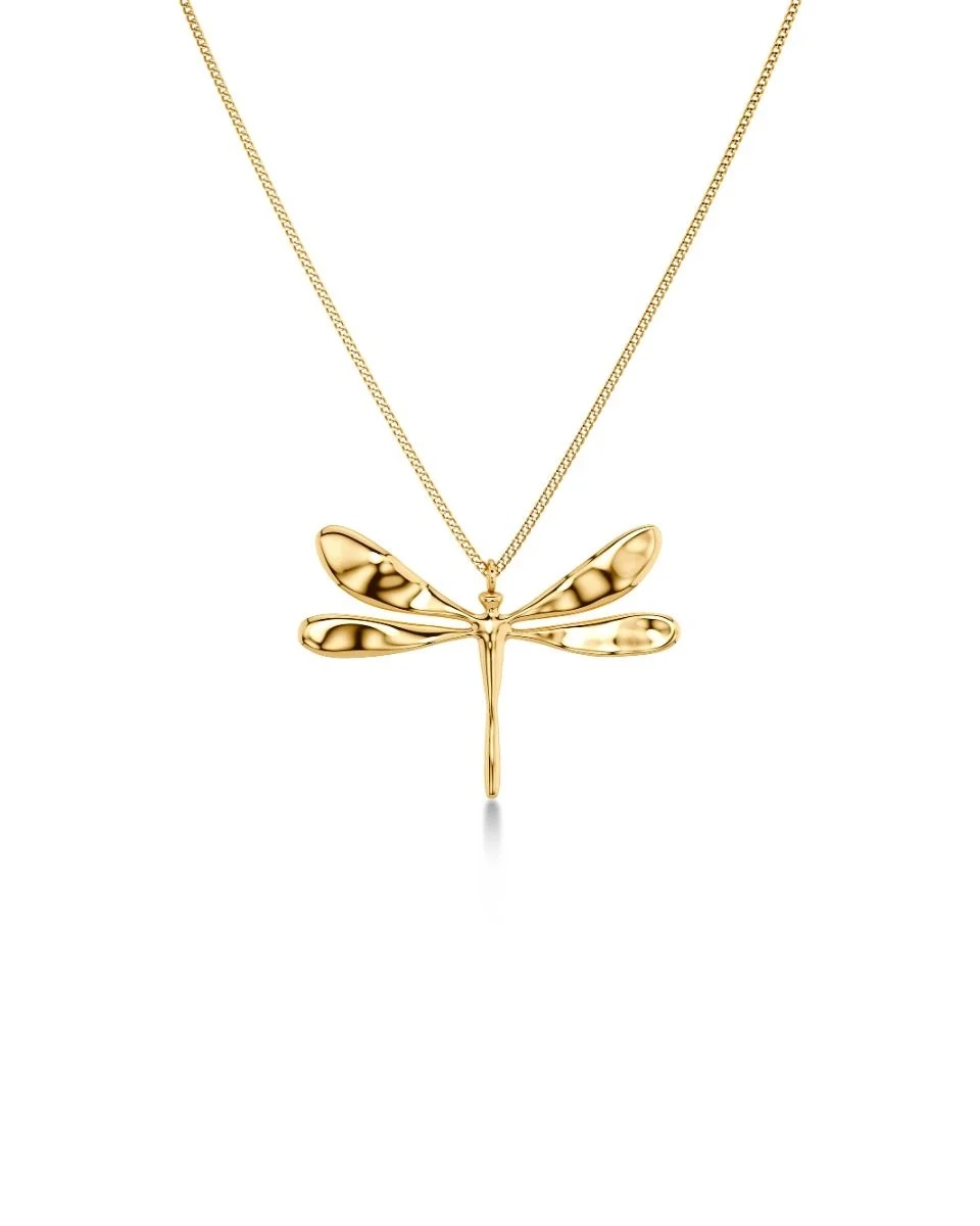Edblad - Dragonfly Necklace L Gold