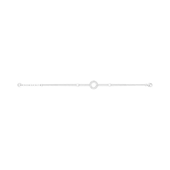 Armband Kreis mit weißen Steinen Silber von Thomas Sabo, Schneller Versand - Nordicspectra.de