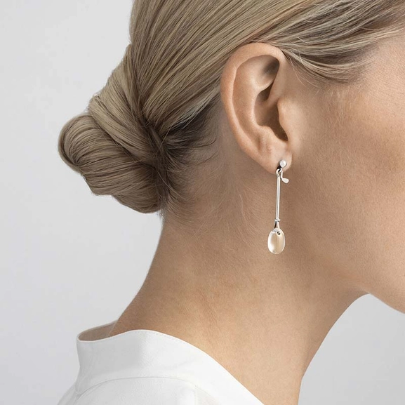Dew Drop Örhängen Bergkristall - Georg Jensen örhängen - Snabb frakt & paketinslagning - Nordicspectra.se