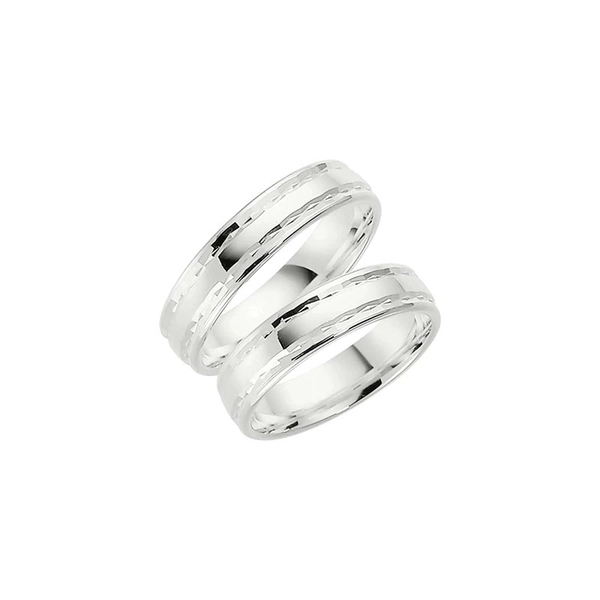 288-5 Silver - Vigsel- & förlovningsringar - Schalins - Fri storleksändring* - Nordic Spectra