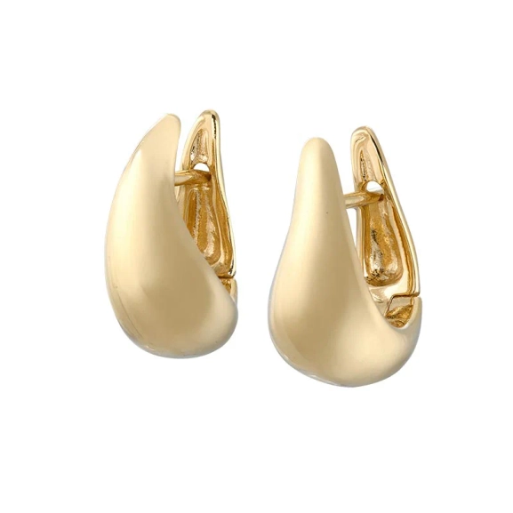 Infinity Drop Earrings Gold 24K kullattua hopeaa
