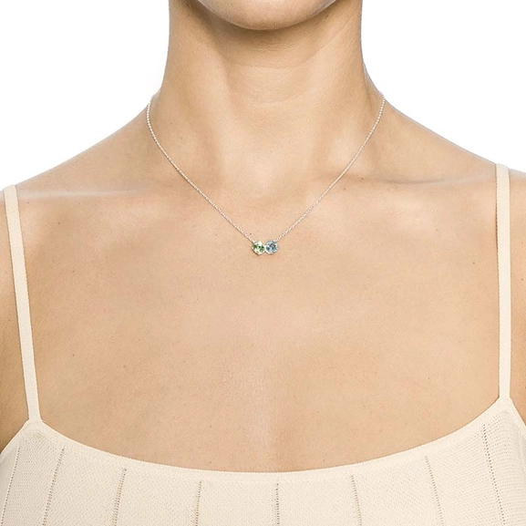 The Sea & I Necklace Green Sapphire/Topaz von Efva Attling, Schneller Versand - Nordicspectra.de