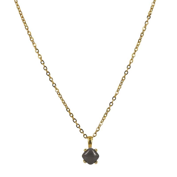 VICTORIA Långt Halsband Svart/Guld - Astrid & Agnes - Snabb frakt & paketinslagning - Nordicspectra.se