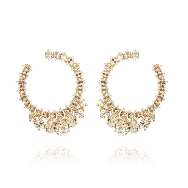 I Choose You Earrings Gold Crystal - Caroline Svedbom - Nopea toimitus ja lahjapakkaus