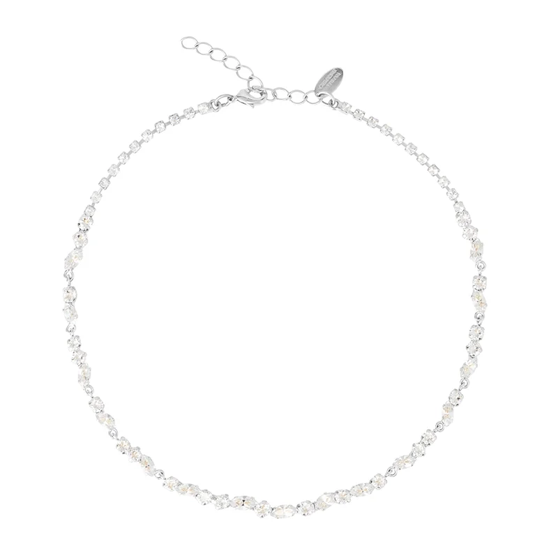 Caroline Svedbom - Alelia Necklace Rhodium Crystal