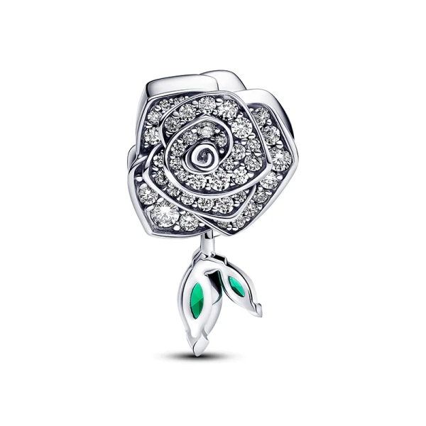 Funkelnde Blühende Rose Charm - PANDORA - Nordic Spectra