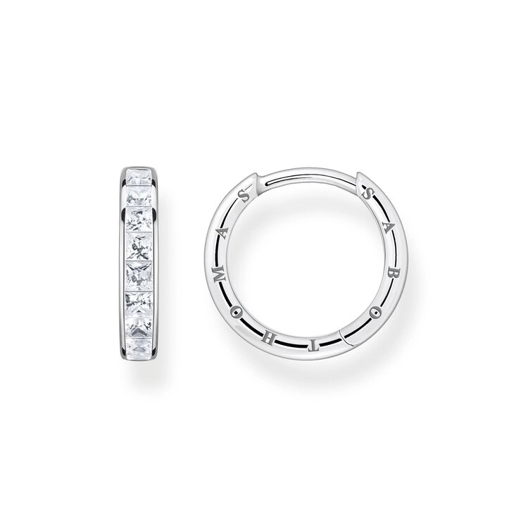 Thomas Sabo – Creolörhängen Vita Stenar Pavé Smala