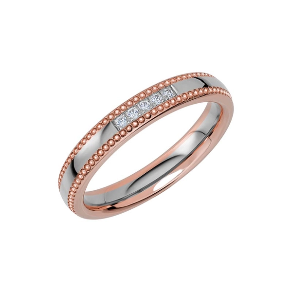 Reflection 18 Roséguld/Vitguld - Vigsel- & förlovningsringar - Schalins - Fri storleksändring* - Nordic Spectra