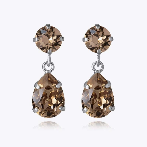 Mini Drop Earrings Rhodium Greige - Caroline Svedbom - Nopea toimitus ja lahjapakkaus - Nordic Spectra