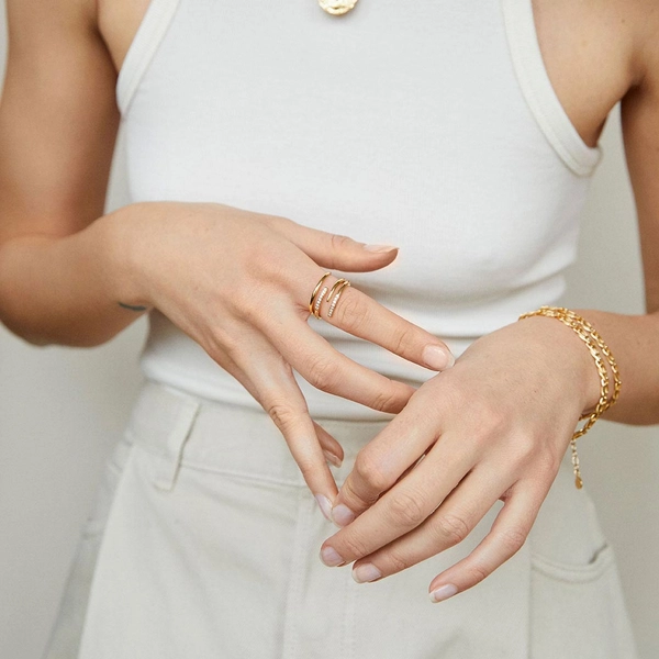 Loop Ring Gold -CU Jewellery - Snabb frakt & paketinslagning - Nordicspectra.se