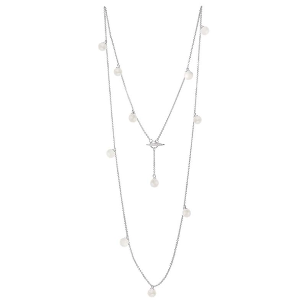 Moon Necklace Long White - Drakenberg Sjölin Halsband - Snabb frakt & paketinslagning - Nordicspectra.se