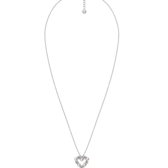 Affinity Pearl Heart Necklace Steel - Edblad - Snabb leverans - Gratis paketinslagning
