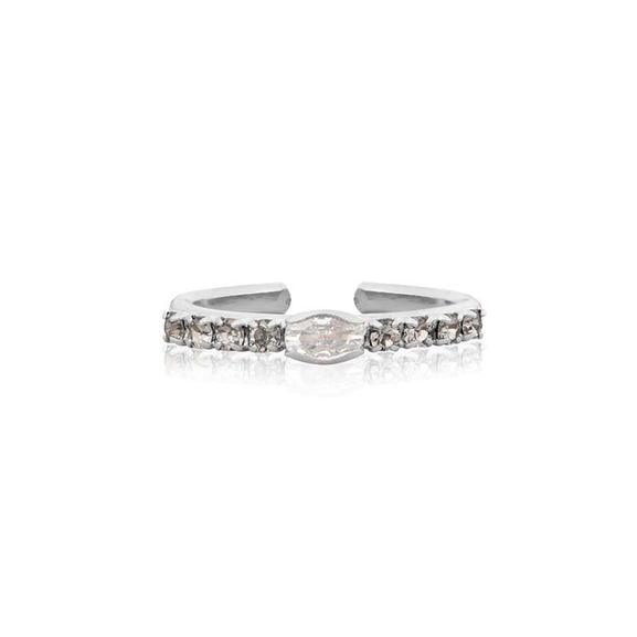 Tracy Ring Rhodium Jet - Caroline Svedbom - Nopea toimitus ja lahjapakkaus - Nordic Spectra