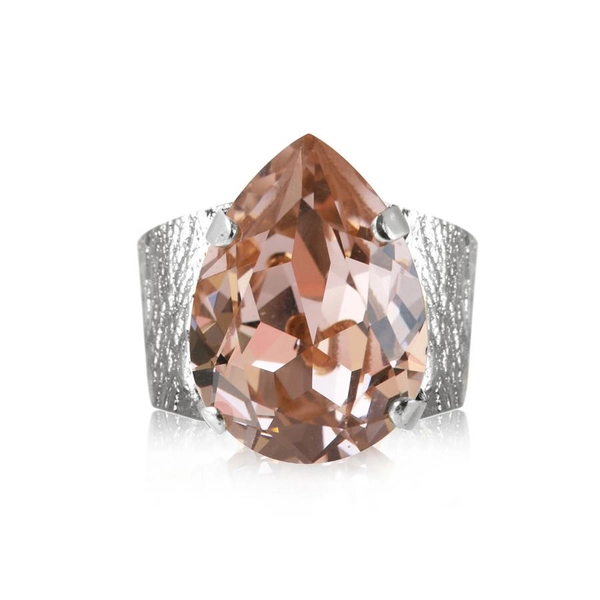 Classic Drop Ring Rhodium Vintage Rose - Caroline Svedbom - Snabb frakt & paketinslagning - Nordicspectra.se