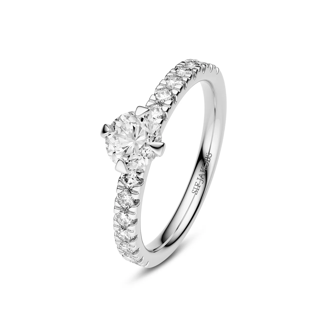 Sif Jakobs - Venice Solitaire Altro Ring 14K Vitguld 0.80ct