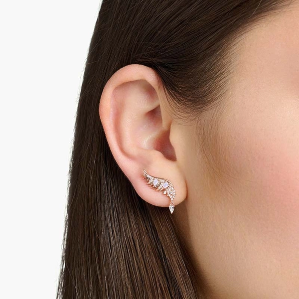 Stiftörhängen Fenixvingar Rosa Stenar Roséguld - Thomas Sabo berlock - Snabb frakt & paketinslagning - Nordicspectra.se