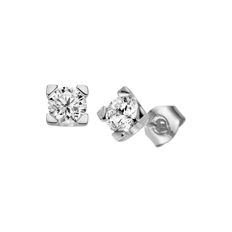 Schalins - Seine Örhängen 1.00ct Vitguld