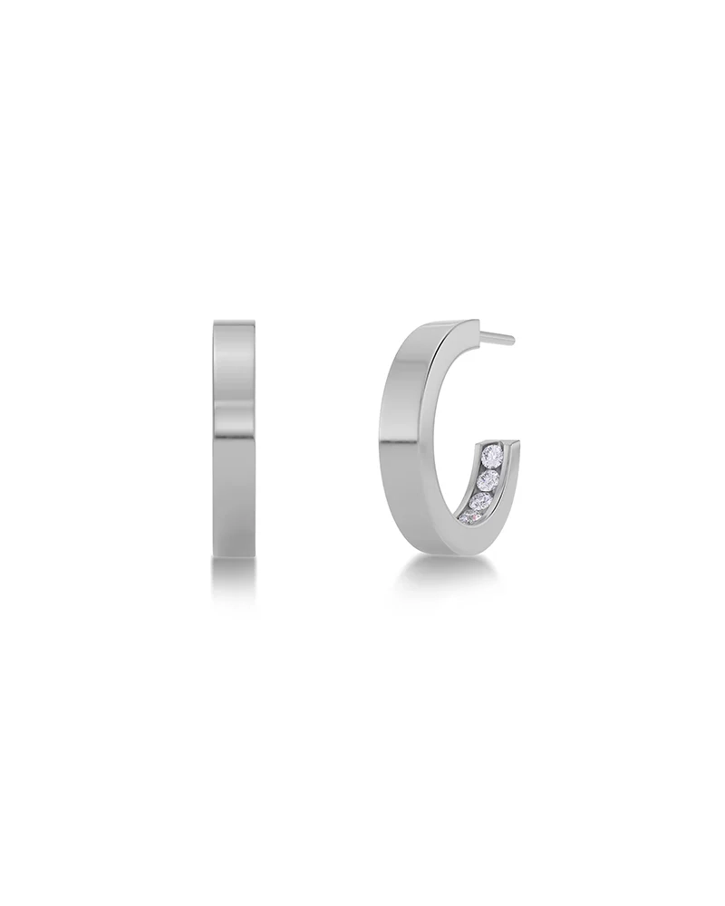Monaco Earrings Mini Silver