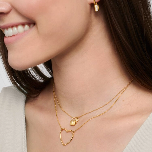 Halsband Hänglås med Nyckel Guld - Thomas Sabo halsband - Snabb frakt & paketinslagning - Nordicspectra.se
