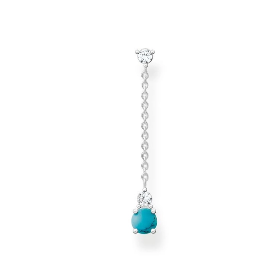 Einzel Ohrstecker Türkiser Stein Lange von Thomas Sabo, Schneller Versand - Nordicspectra.de