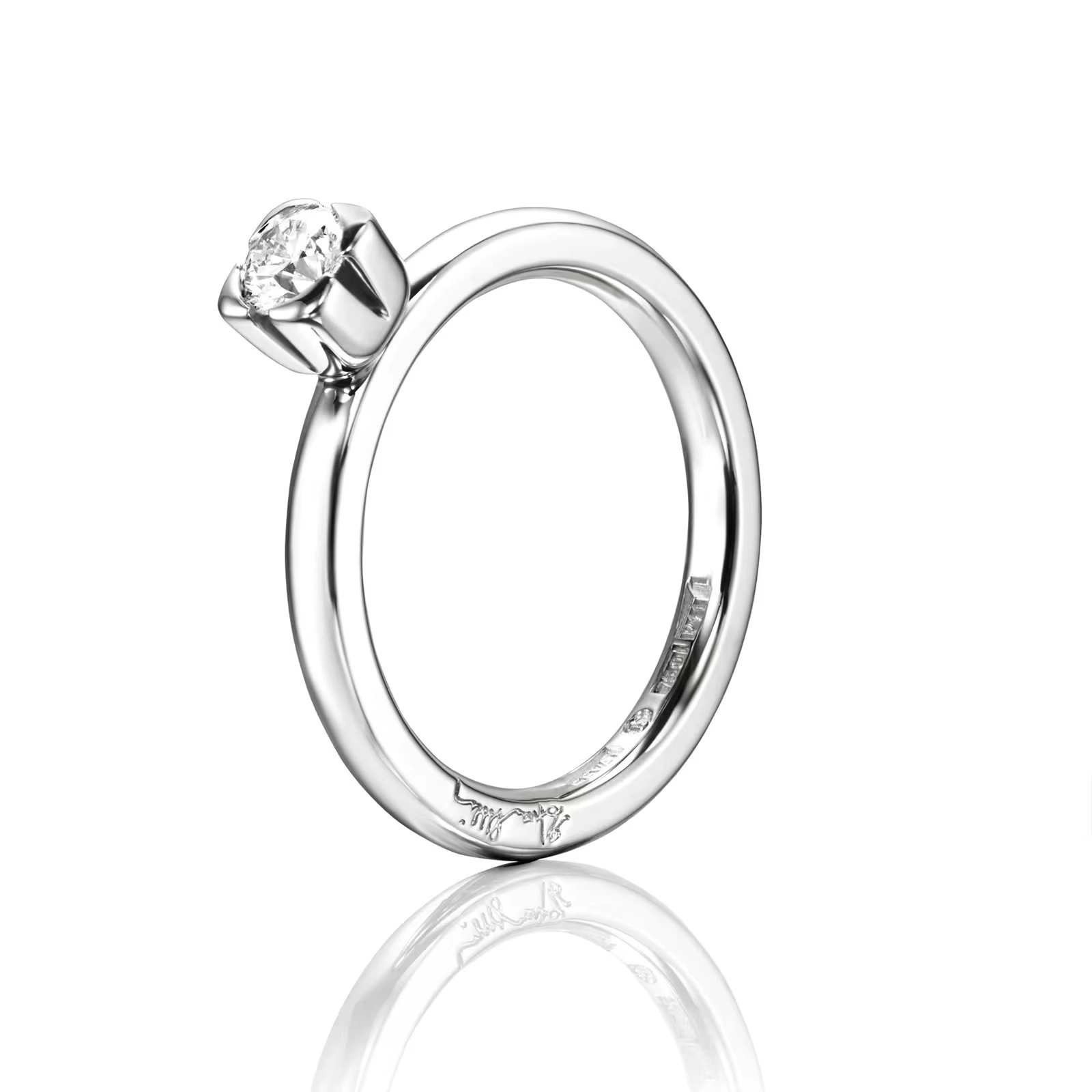 Efva Attling - Love Bead Wedding Ring 0.30 ct Platinum