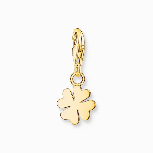 Charm pendant cloverleaf gold plated - Thomas Sabo - Suuri valikoima & ilmainen lahjapaketointi - Nordic Spectra