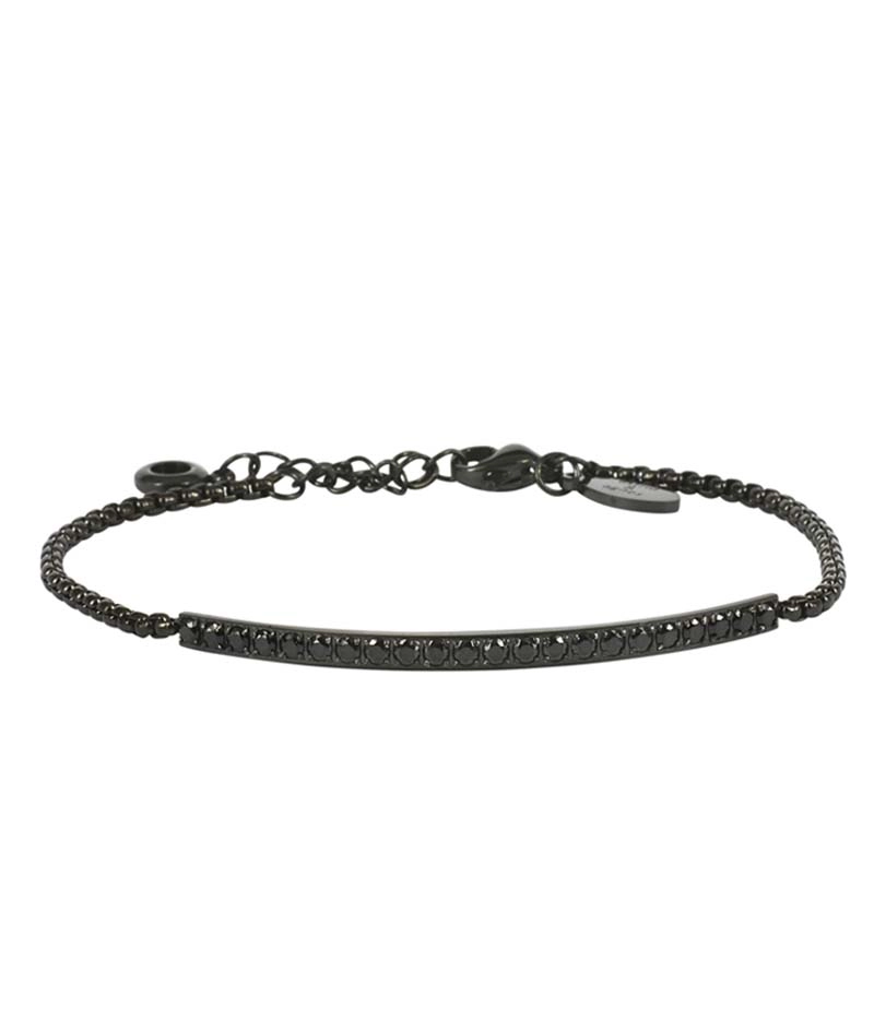 ELLEN Armband Svart Stål - Astrid & Agnes - Snabb frakt & paketinslagning - Nordicspectra.se