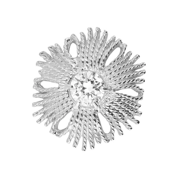 Gatsby Stone Brosch Silver -CU Jewellery - Snabb frakt & paketinslagning - Nordicspectra.se