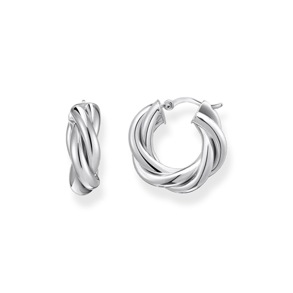 Flätade Hoops - Thomas Sabo - Snabb leverans & paketinslagning - Nordic Spectra