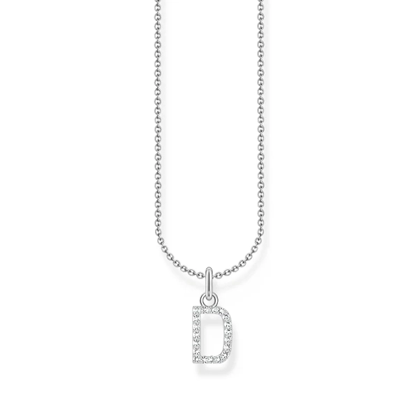Kette mit Buchstaben-Anhänger D - Thomas Sabo - Nordic Spectra