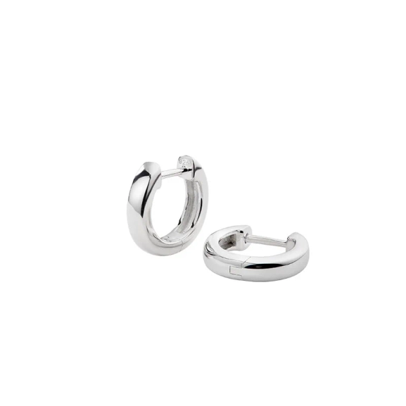 Cavelle Small Plain Hoops Silver – kleine
