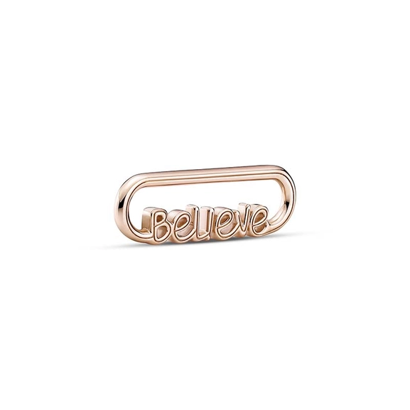 PANDORA ME Styling Believe Word Link Rosé - PANDORA - Snabb frakt & paketinslagning - Nordicspectra.se