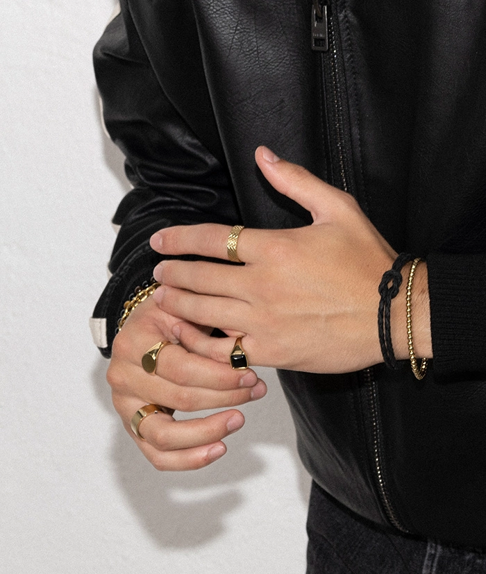 SEAN Armband Guld - AROCK - Trendiga herrsmycken - Nordic Spectra