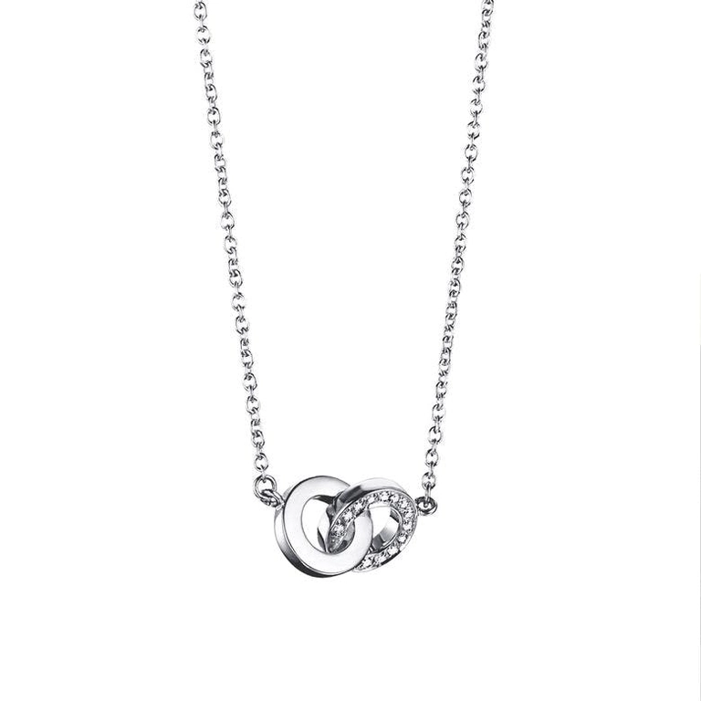 You & Me Necklace White Gold - Efva Attling halsband - Snabb frakt & paketinslagning - Nordicspectra.se
