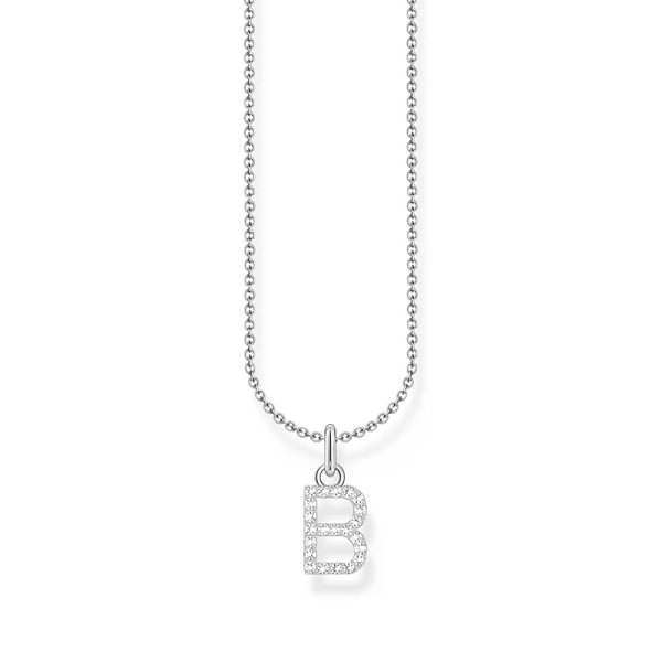 Kette mit Buchstaben-Anhänger B - Thomas Sabo - Nordic Spectra