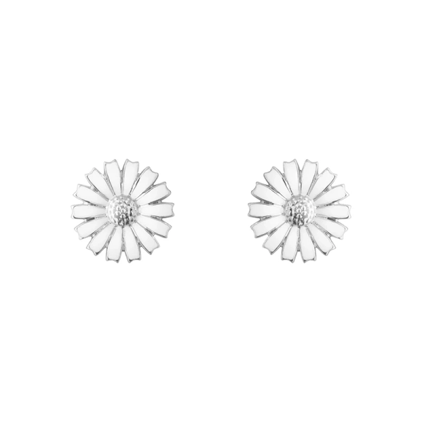 Daisy White Earrings ⌀ 11 mm - Georg Jensen - Designschmuck mit schnellen und sicheren Lieferungen - Nordic Spectra