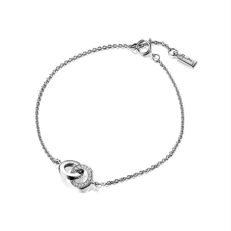 You & Me Bracelet White Gold - Efva Attling armband - Snabb frakt & paketinslagning - Nordicspectra.se