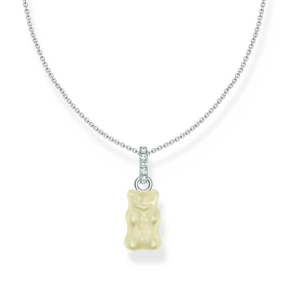 HARIBO Halsband med Vit Gummibjörn - Thomas Sabo - Snabb leverans & paketinslagning - Nordic Spectra