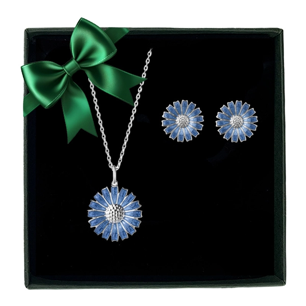 Presentset Daisy Blå - Georg Jensen - Designsmycken med snabba & trygga leveranser - Nordic Spectra