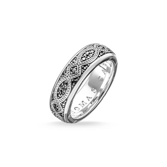 Evighetsslinga Ring Svart - Thomas Sabo ringar - Snabb frakt & paketinslagning - Nordicspectra.se